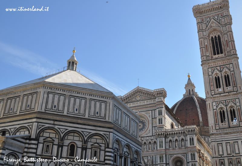 Firenze Battistero. Duomo. Campanile 