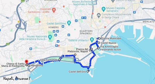 Napoli Map.percorsoI
